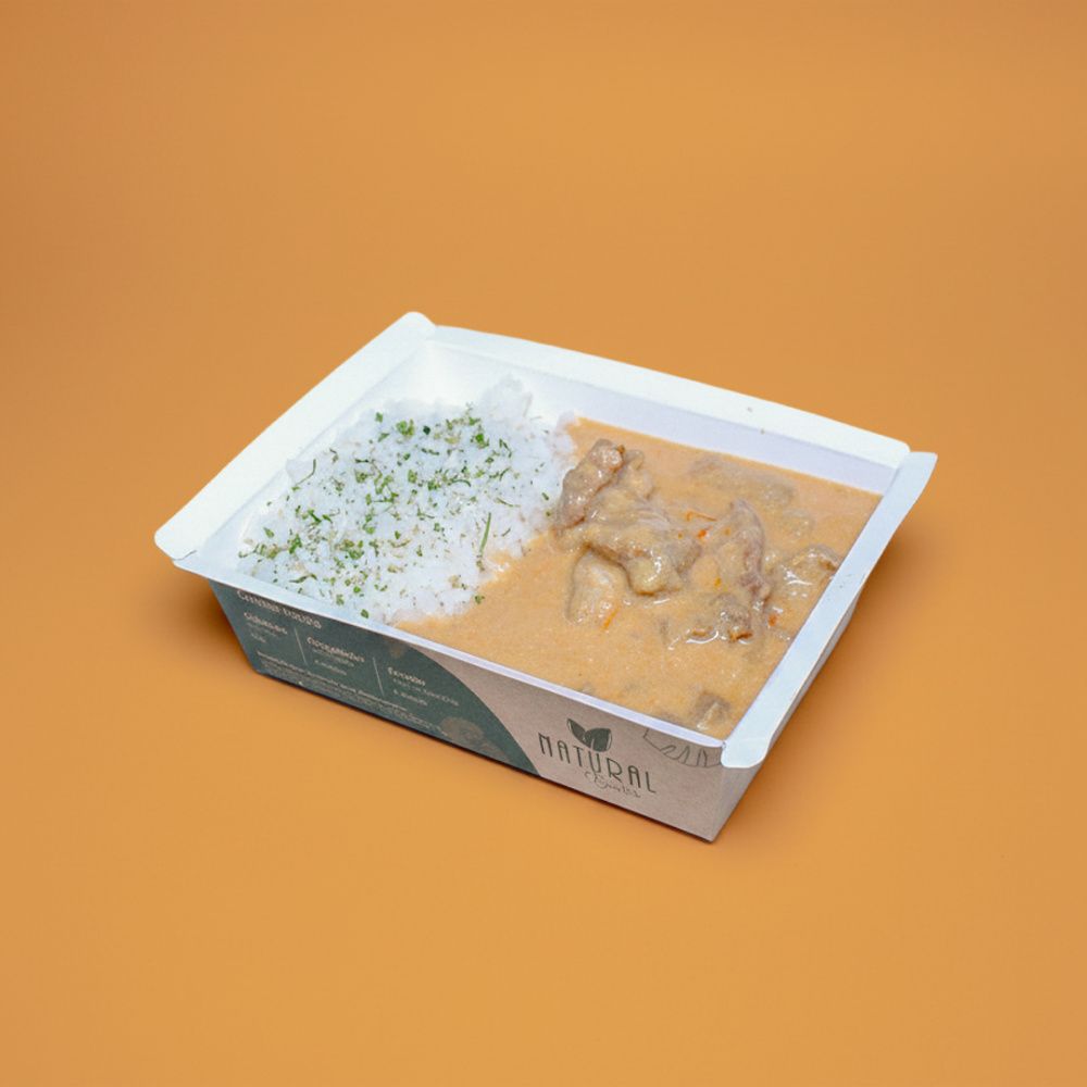 Refeição Tradicionais - Opção 1 - Arroz branco, strogonoff de carne
