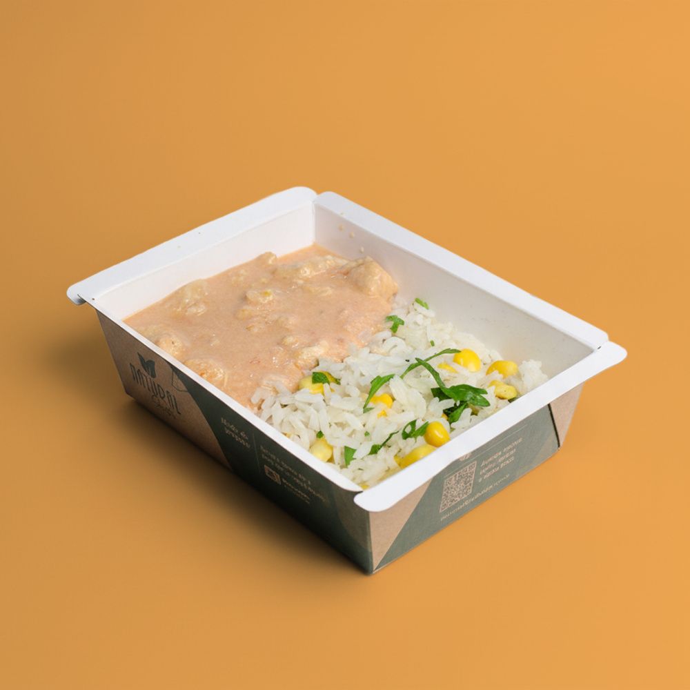 Refeição Tradicionais - Opção 8 - Arroz branco e strogonoff de frango
